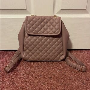 Quilted Mauve Backpack